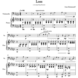 Loss (for cello and piano)