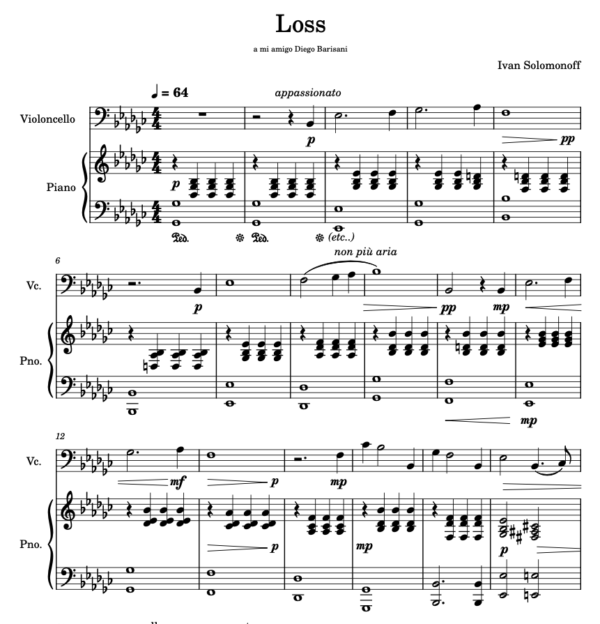 Loss (for cello and piano)